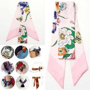 ⤵⤵2pcs Lotus Daffodil Flower Design Cotton Scarves